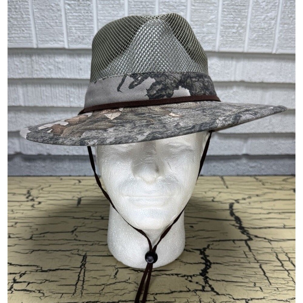 Turner Camouflage Mesh Outdoor Summer Hat Cotton Polyester Wide Brim Size Small